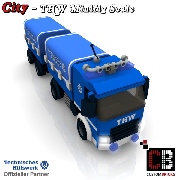 Custom THW Model instruction - LKW Short with Plane