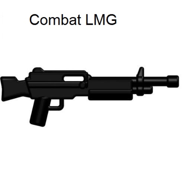 Brickarms LMG Gun black for LEGO figures