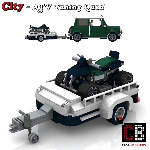 Custom instruction for Quad with trailer green for Mini 10242