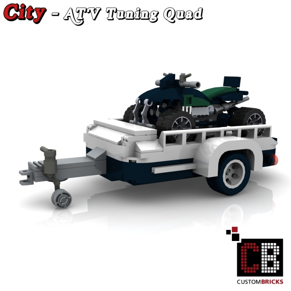 Custom instruction for Quad with trailer green for Mini 10242
