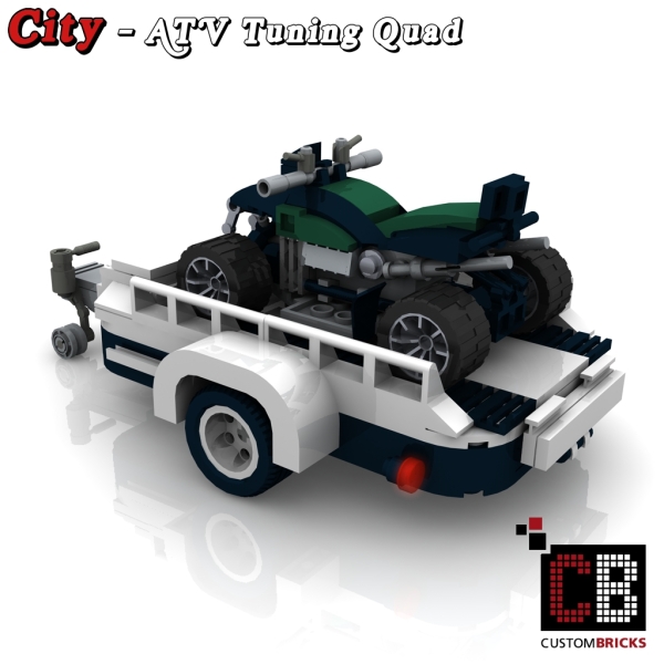 Custom instruction for Quad with trailer green for Mini 10242
