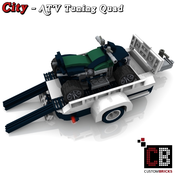 Custom instruction for Quad with trailer green for Mini 10242
