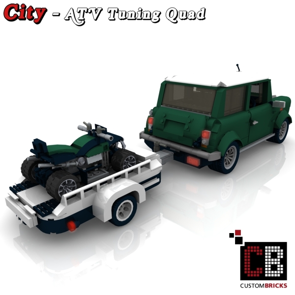 Custom instruction for Quad with trailer green for Mini 10242