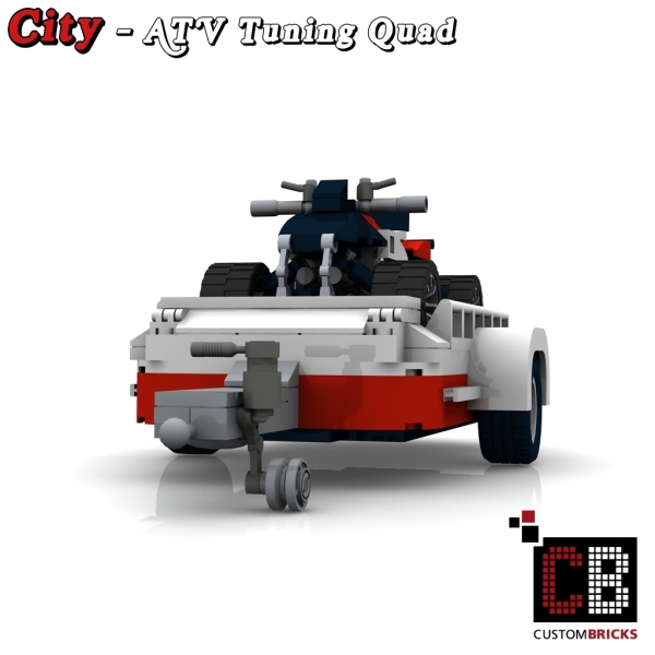 Custom instruction for Quad with trailer red for 10220