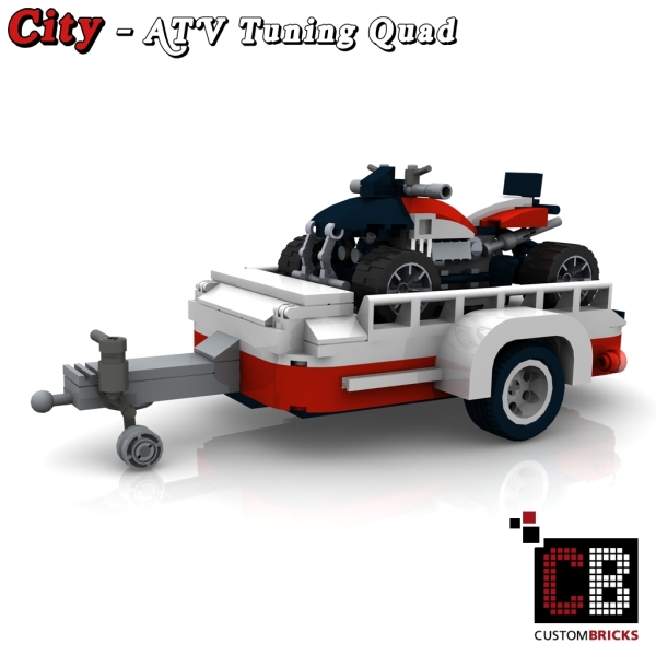 Custom instruction for Quad with trailer red for 10220