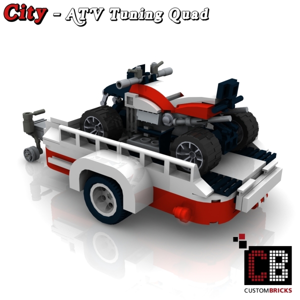 Custom instruction for Quad with trailer red for 10220