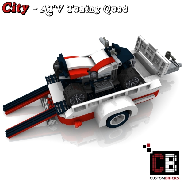 Custom instruction for Quad with trailer red for 10220