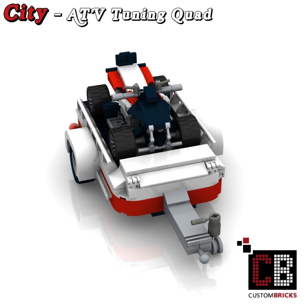 Custom instruction for Quad with trailer red for 10220