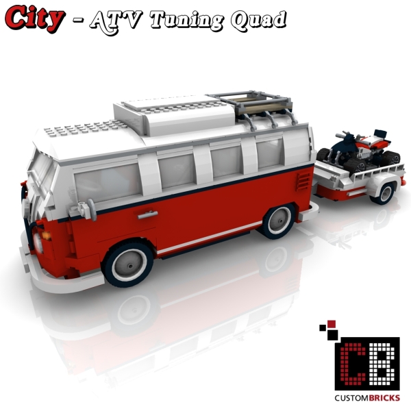 Custom instruction for Quad with trailer red for 10220