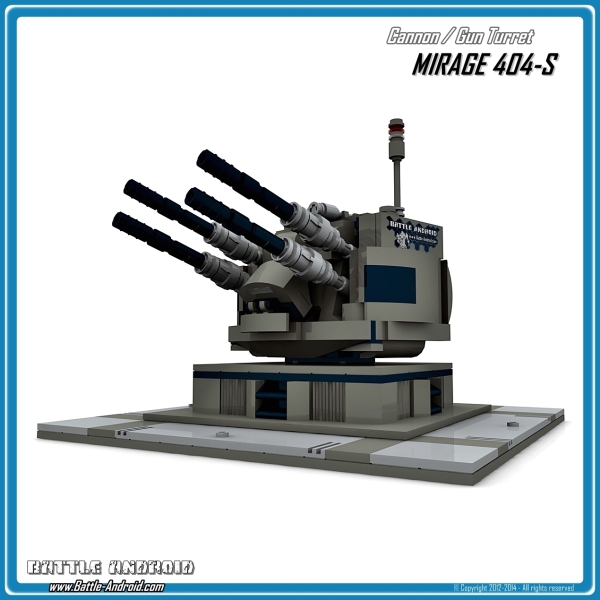 CUSTOM PDF Bauanleitung MIRAGE 404S Geschützturm grau schwarz für LEGO® Steinen