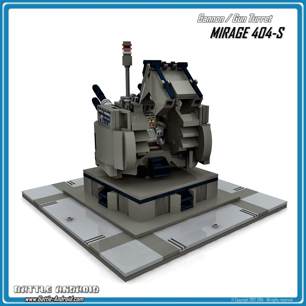CUSTOM PDF Bauanleitung MIRAGE 404S Geschützturm grau schwarz für LEGO® Steinen