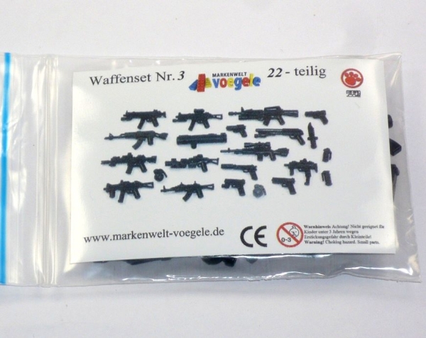 Custom Minifig.cat Waffen Set, 22 Waffen für LEGO Figuren