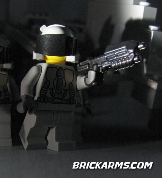 Brickarms SAR Gun waffe in schwarz für LEGO Figuren